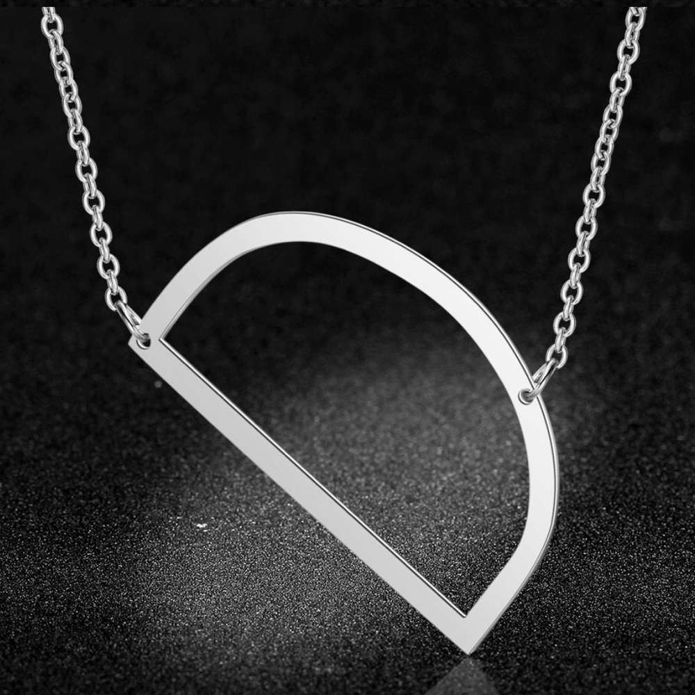 NWT Stainless Steel Pendant Letter D Necklace